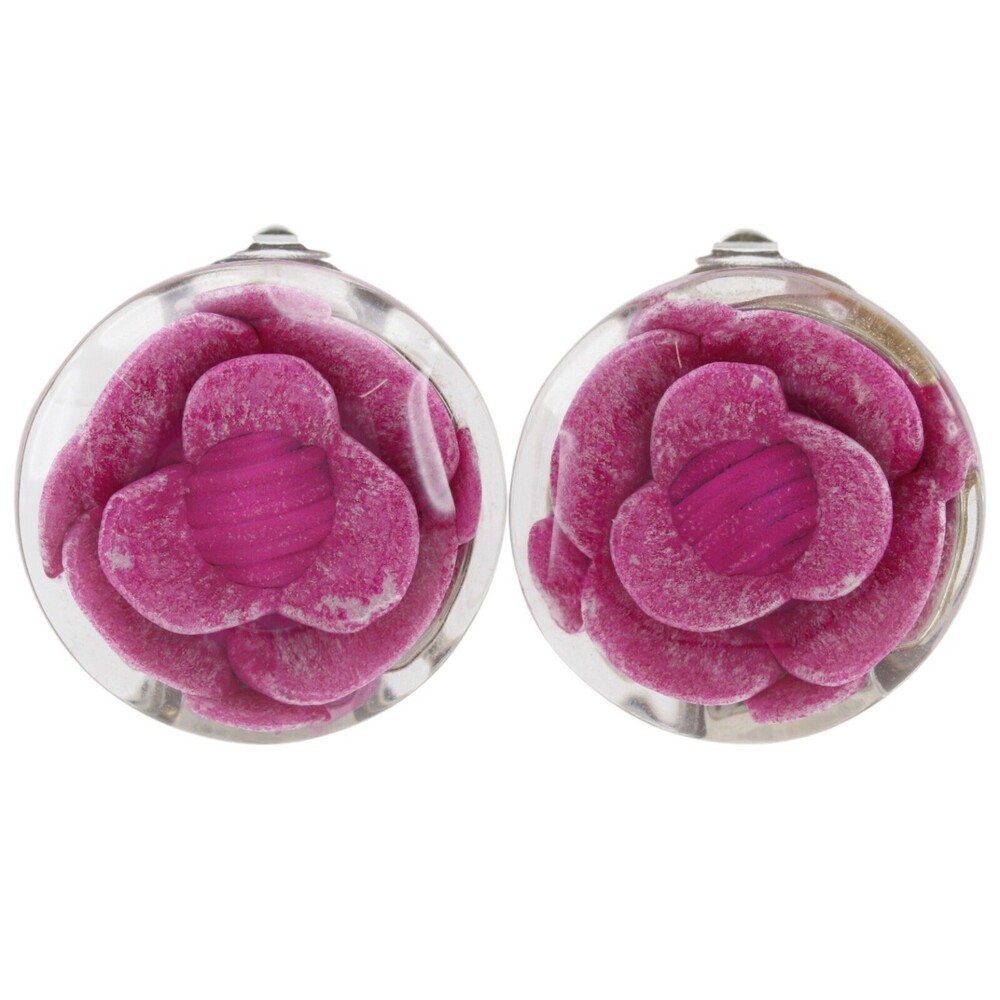 Chanel Camellia Clip-On Resin